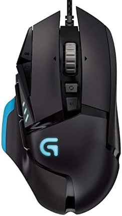 Logitech G502 Proteus Spectrum gaming muis vooraanzicht