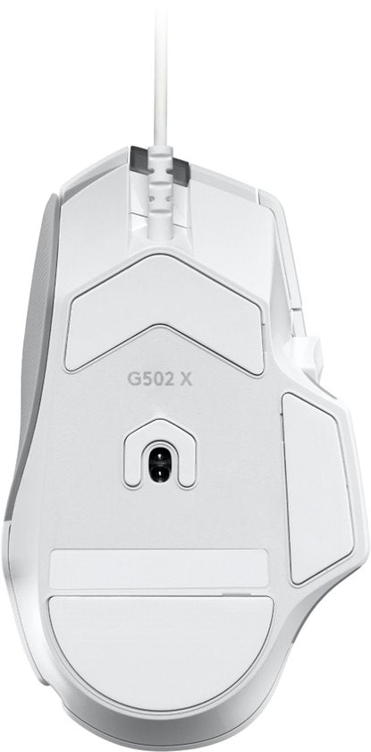 Logitech G502 X wit LIGHTFORCE hybrid switch detail