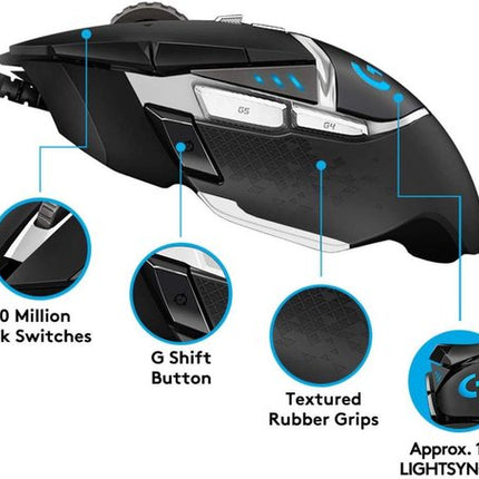 Logitech G502 Hero SE witte achtergrond