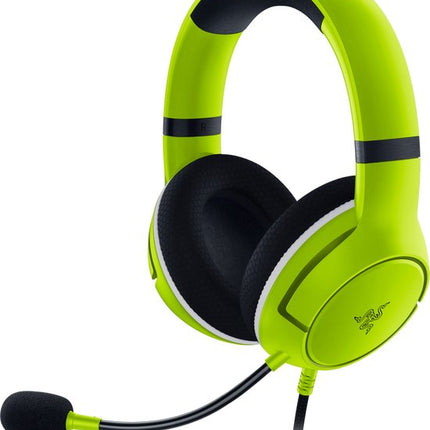 Razer Kaira X Electric Volt geel gaming headset vooraanzicht
