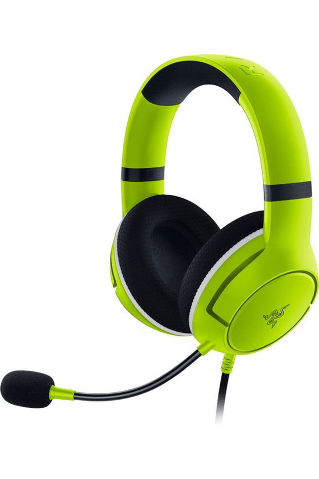 Razer Kaira X Electric Volt geel gaming headset vooraanzicht