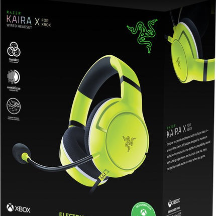 Razer Kaira X Electric Volt hoofdband zijaanzicht