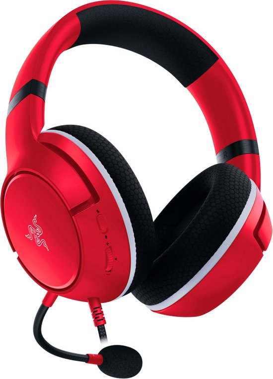 Razer Kaira X Pulse Red oorkussens detail