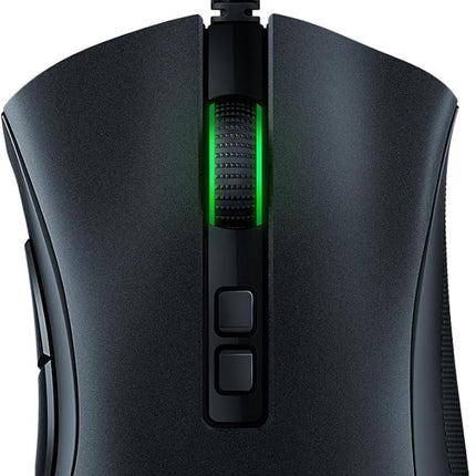 Razer DeathAdder V2 gaming muis zwart vooraanzicht