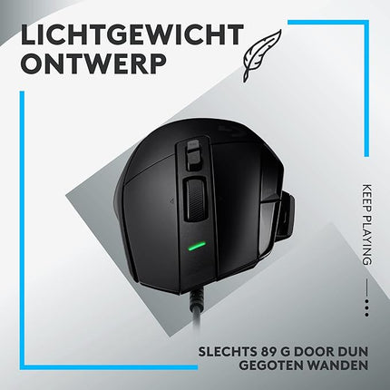 Logitech G502 X zwart onderkant sensor