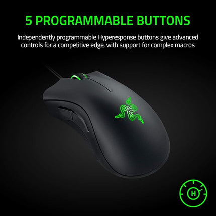 Razer DeathAdder Essential ergonomisch zijaanzicht
