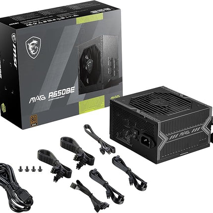MSI MAG A650BE voeding aansluitingen modulair