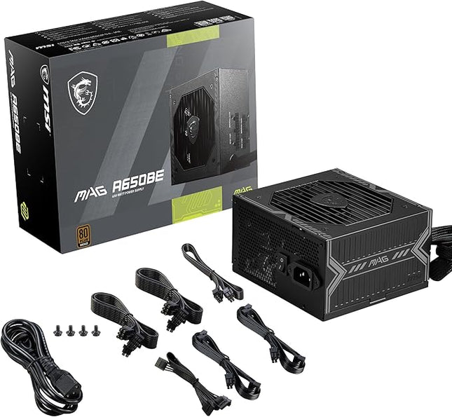 MSI MAG A650BE voeding aansluitingen modulair