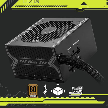 MSI MAG A650BE 650W certificering label