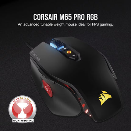 Corsair M65 PRO RGB muis RGB verlichting detail