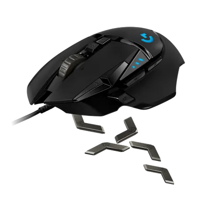 Logitech G502 Hero RGB verlichting zijaanzicht